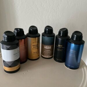 Bath & Body Works Men's Body Spray Collection - Black, Brown, Blue